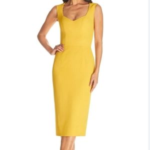 Dress The Population Elle Dress In Marigold Size XS NWT'S